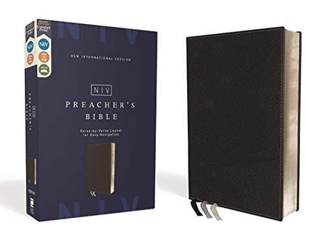 The first-ever NIV set in a verse-by-verse format enables preachers to more easily locate a passage. This Bible matches page-for-page with the NIV Pew and Worship Bible while retaining its distinct font size and page layout, allowing preachers to be on th