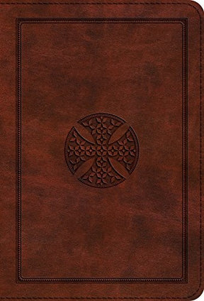 The ESV Large Print Compact Bible combines the benefits of a compact format with the easy readability of larger text. This Bible's 8-point type set in a double-column format gives the Large Print Compact Bible the right balance between portability and usa