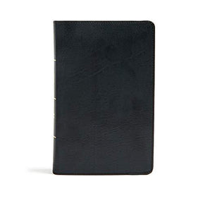 The CSB Large Print Personal Size Reference Bible features large, easy-to-read 11.25-point type in a convenient trim size that is perfect for devotional reading, personal study, or use at church. The giant-print type also makes this Bible an ideal choice 