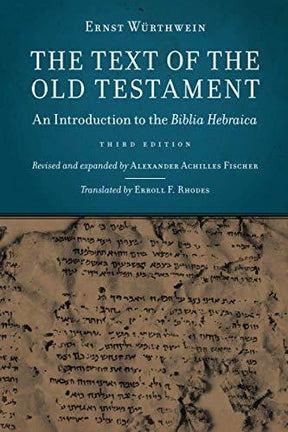 An Introduction to the Biblia Hebraica

Ernst Wurthwein's introduction to the Biblia Hebraica has served since 1952 as a standard textbook for generations of students. This third edition, revised and expanded by Alexander Achilles Fischer, brings Wurthwei