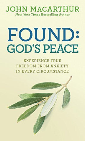 Experience True Freedom from Anxiety in Every Circumstance

In Found: God's Peace, trusted pastor and teacher John MacArthur tackles this vital question head-on. Throughout the book, MacArthur shares principles to help you overcome uncertainty, defeat wor