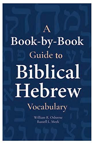 A Book-by-Book Guide to Biblical Hebrew Vocabulary is intended to help students, pastors, and professors who wish to read a particular book of the Hebrew Bible in its original language to master the vocabulary that occurs most frequently in the book in qu