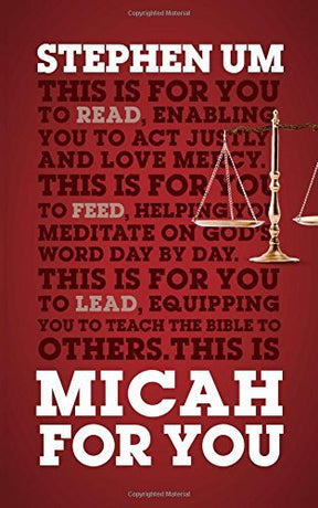 Acting Justly, Loving Mercy

We live in a world that craves justice. But what transforms us to truly seek justice, even at cost to ourselves? And what enables us to do so in a way that also offers mercy? Stephen Um opens up the book of Micah, showing how 