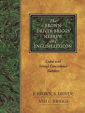 "Based on the lexicon of William Gesenius, as translated by Edward Robinson, and edited with constant reference to the thesaurus of Gesenius as completed by E. Reodiger, and with authorized use of the German editions of Gesenius' Handweorterbuch euber das