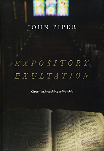 Christian Preaching as Worship

Revealing insights from over 30 years of experience, John Piper shows pastors how and what to communicate from the pulpit in a way that takes seriously the God-appointed task of preaching.