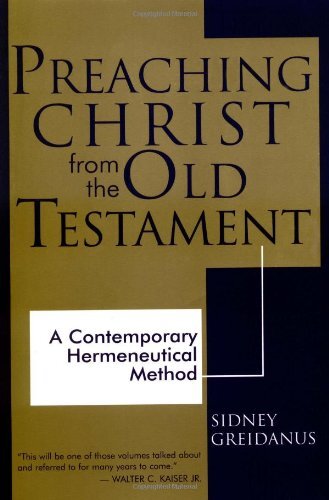A Contemporary Hermeneutical Method

Arguing for the need both to preach Christ in every sermon and to preach regularly from the Old Testament, Sidney Greidanus develops a christocentric method that will help preachers do both simultaneously. Greidanus ch
