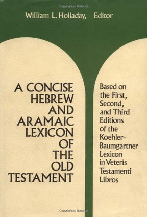 Based Upon the Lexical Work of Ludwig Koehler and Walter Baumgartner

Based on the First, Second, and Third Editions of the Koehler-Baumgartner Lexicon in Veteris Testamenti Libros, this abridgment-provides everything the student needs to tr