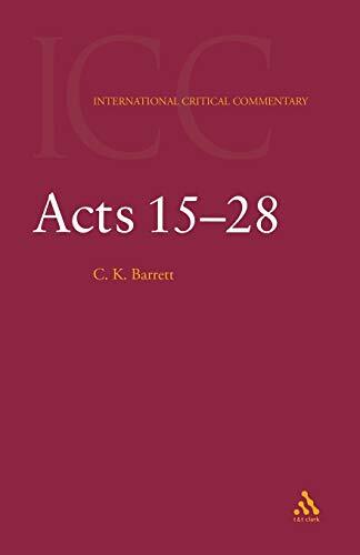 Volume 2: 15-28

For over one hundred years, the International Critical Commentary series has held a special place among works on the Bible. It has sought to bring together all the relevant aids to exegesis — linguistic and textual no less than archaeolog
