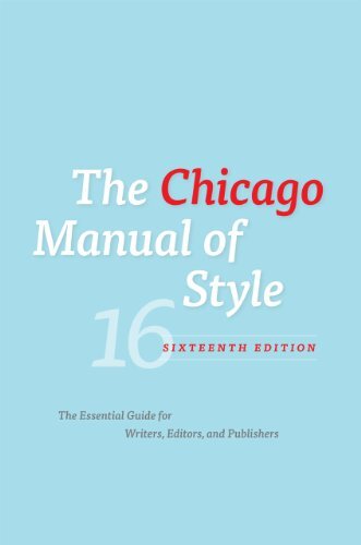 The Chicago Manual of Style 16th Edition