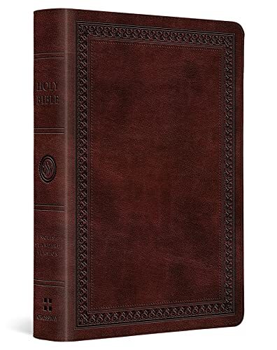 The ESV Large Print Compact Bible combines the benefits of a compact format with the easy readability of larger text. This Bible's 8-point type set in a double-column format gives the ESV Large Print Compact Bible the right balance between portability and