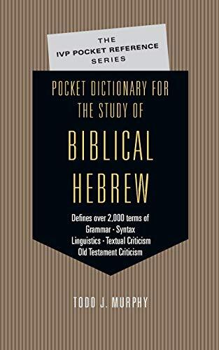 Todd J. Murphy defines more than 2,000 terms of grammar, syntax, linguistics, textual criticism and Old Testament criticism that relate to--and often obscure--the study and discussion of biblical Hebrew.