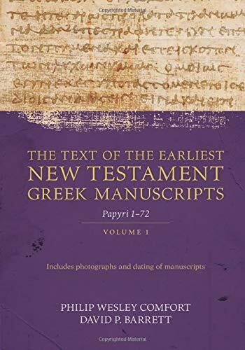 Volume 1

The manuscripts that form the Greek New Testament are scattered throughout the world and are usually only accessible to scholars and professionals. These were the manuscripts read by the earliest Christians, which comprised their "New Testament.