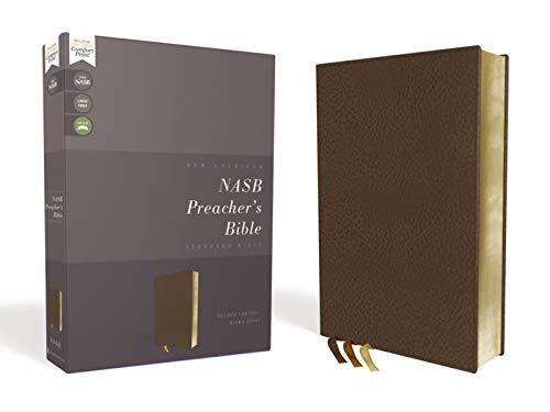 Set in Zondervan's exclusive NASB Comfort Print, the NASB Preacher's Bible is the ideal combination of readability and elegance, making it the top choice for any preacher. The 1995 NASB text matches page-for-page with the NASB Pew and Worship Bible and th