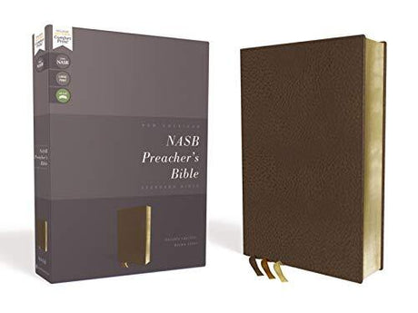 Set in Zondervan's exclusive NASB Comfort Print, the NASB Preacher's Bible is the ideal combination of readability and elegance, making it the top choice for any preacher. The 1995 NASB text matches page-for-page with the NASB Pew and Worship Bible and th