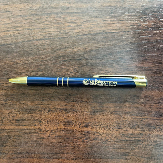 Retractable pen with gold clip